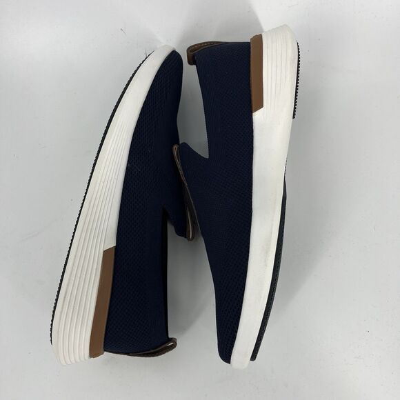 Wolf & Shepherd Shoes Mens Size 6 Womens Size 8 Navy White Swiftknit Loafer - Picture 5 of 8